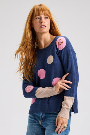 Zaket & Plover Spots Intarsia Sweater_61395442991470
