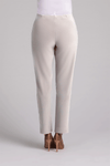 Sympli Narrow Pant Midi in Cashew.  Elastic waist pull on pant with side slit.  27" inseam._t_59598571569518