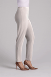 Sympli Narrow Pant Midi in Cashew.  Elastic waist pull on pant with side slit.  27" inseam._t_59598570520942