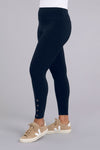 The Sympli Quest Legging in Navy is the lightest, most comfortable legging around! This everyday legging features side button closures at the outer ankles. The subtle details make this a terrific bottom layering piece under a tunic. It doesn't add bulk, it just provides coverage!_t_34446727151816