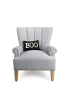Time to boo-gie! This Halloween latch hook pillow is the perfect ghost-inspired touch for any chair, bed, or sofa. This fa-boo-lous pillow is handmade with dyed wool and backed with a soft velvet fabric and zipper closure._t_34426741915848