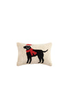 Black Lab Scarf Hook Pillow_t_34263432691912