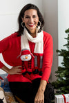 This cute scarf features a dimensional snowman with flannel leggings and a smile that will make you melt. Costume or not, this festive scarf ensures you'll have a frightfully delightful holiday season! Throw on the Happy Snowman Man Scarf and instantly create a look perfect for parties or opening presents. _t_34654933811400