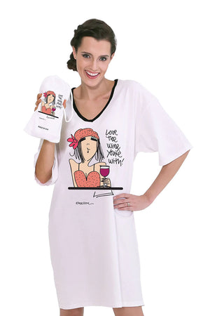 Love The Wine You're With Sleep Shirt_33248898810056