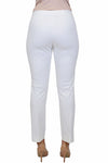 Holland Ave Sammy Denim Ankle PantHolland Ave Sammy Denim Ankle Pant in White. Pull on hidden waistband pant with faux zipper placket. Snug through hip and thigh falls straight to hem. 28" inseam._t_8326619824226