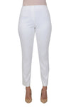 Holland Ave Sammy Denim Ankle PantHolland Ave Sammy Denim Ankle Pant in White. Pull on hidden waistband pant with faux zipper placket. Snug through hip and thigh falls straight to hem. 28" inseam._t_8326619725922