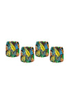 The Jungle Boogie Luminary Lanterns set the mood in any space with the addition of water and water-activated, floating LED candles. These durable, BPA free plastic luminaries feature modern, graphic designs and are suitable for indoor and outdoor use. Each set includes 4 luminaries, 4 LED candles and 4 lithium batteries per package. Luminaries arrive flat and expand with water._t_33312213663944