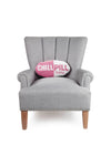 This cute and quirky pink "chill pill" latch hook pillow is the perfect for any chair, bed, or sofa. This adorable pillow is handmade with dyed wool and backed with a soft velvet fabric and zipper closure._t_32841460383944