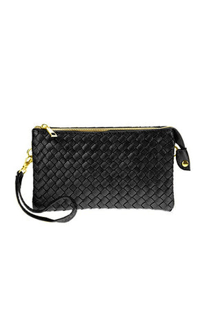 The Woven Crossbody Bag is a soft vegan leather bag that comes in a variety of colors to match any outfit. Top zip with interior pockets. We love this bag for its versatility and size. Perfect size for your necessities without creating too much bulk._32410713587912