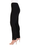 Sympli Narrow Pant Long in Black.  31" inseam.  Elastic waist slim pant with side slits._t_8359175618658