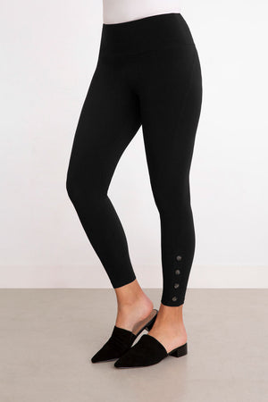 The Sympli Quest Legging is the lightest, most comfortable legging around! This everyday legging features side button closures at the outer ankles. The subtle details make this a terrific bottom layering piece under a tunic. It doesn't add bulk, it just provides coverage!_33564316762312