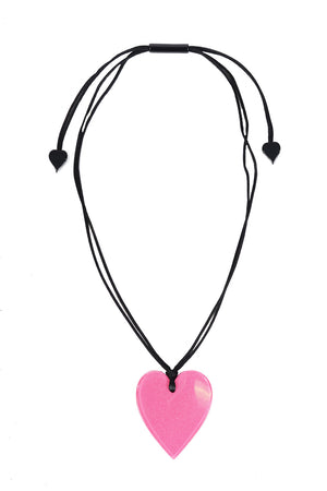 Resin Heart Necklace_9127274807394